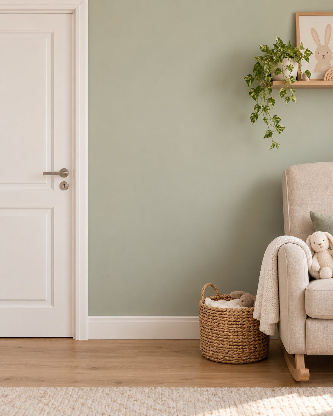 Avant : le mur sans sticker