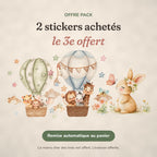 Offre : 2 stickers achetés, le 3e offert