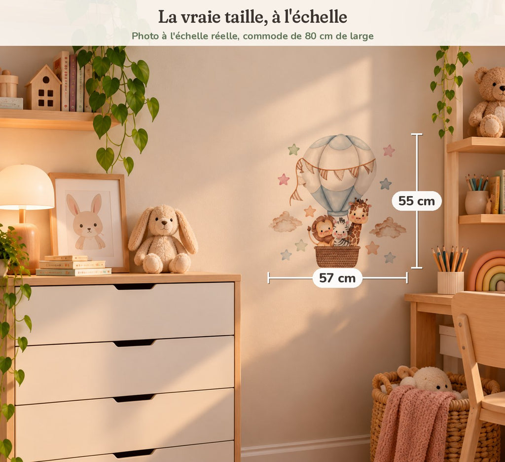 Vraie taille : environ 57 cm de large et 55 cm de haut